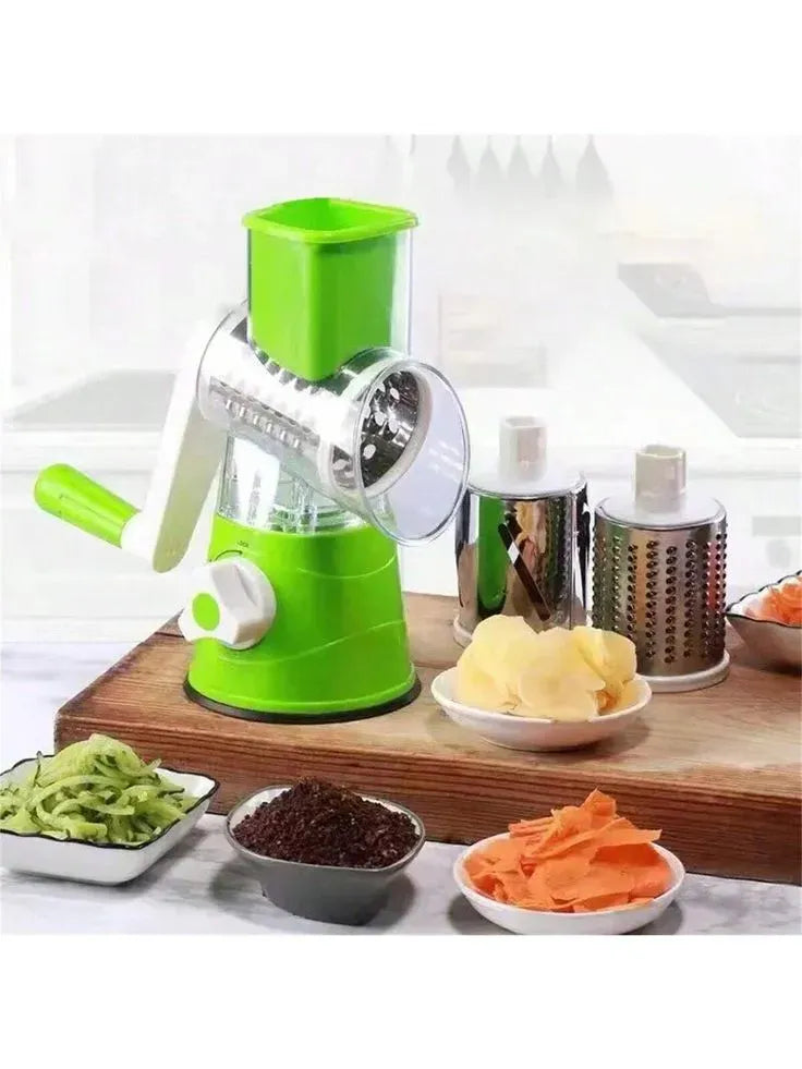 3-in-1 Manual Drum Vegetable Cutter & Slicer