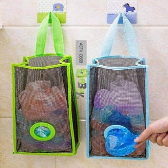 Plastic Shopping Bag Storage Basket Kitchen Accessories Reusable Grocery Potatoes Garbage Bag Holder