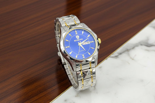 Binbond Analog Luxury Chain Watch For Men with Date & Day Display