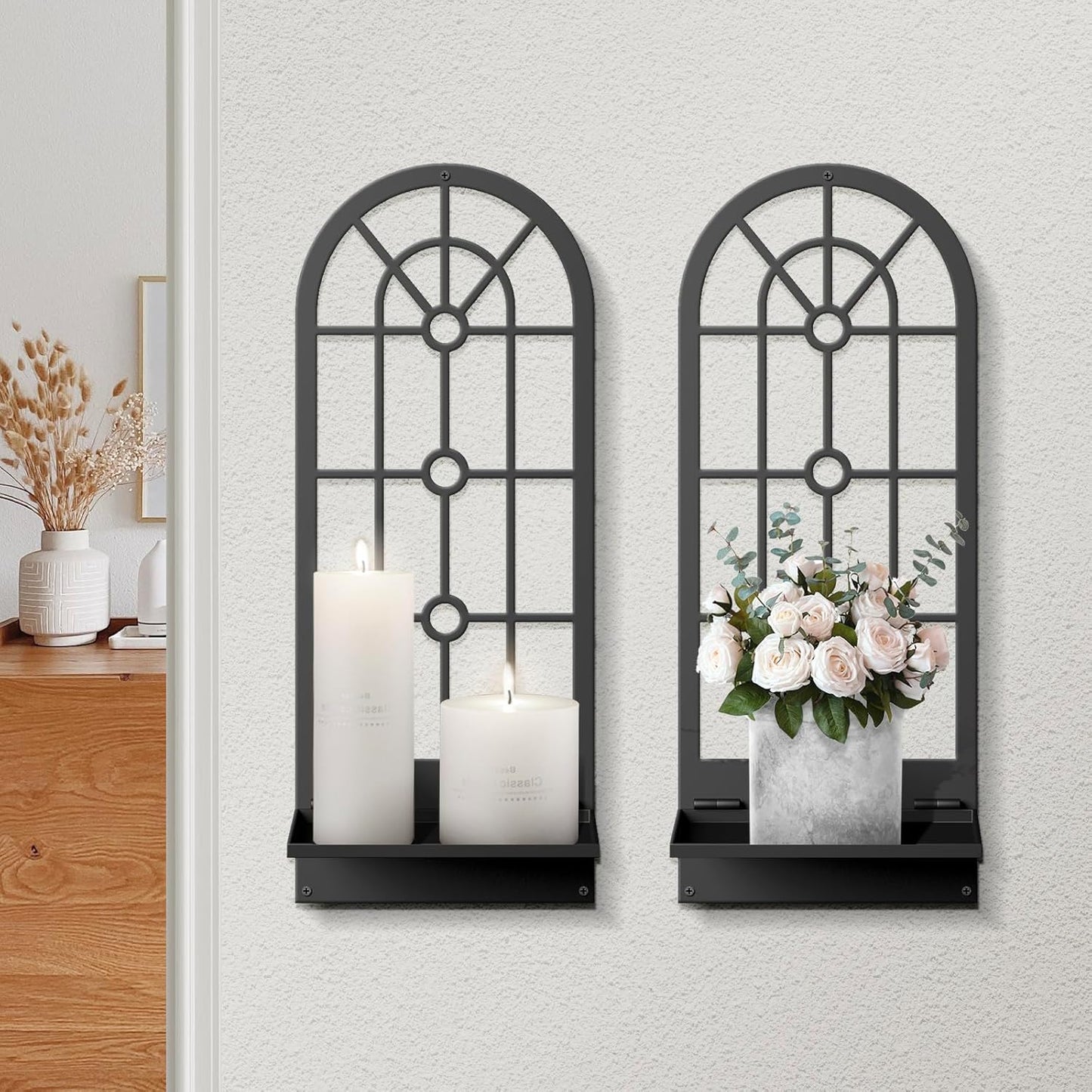 Lotus Shaped Wall Shelf, Modern Wall Mounted Shelf, Wooden Shelf,