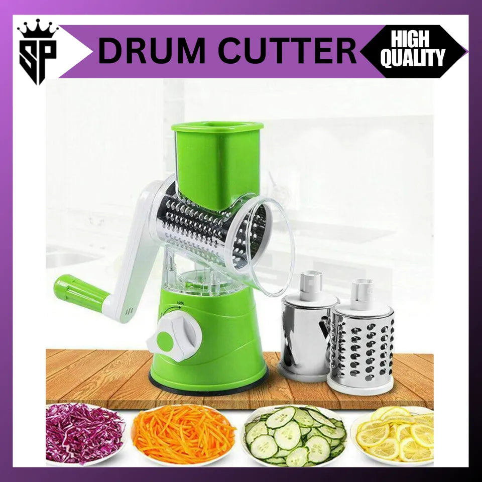 SP Dealz 3-in-1 Rotary Drum Vegetable Slicer & Cheese Grater
