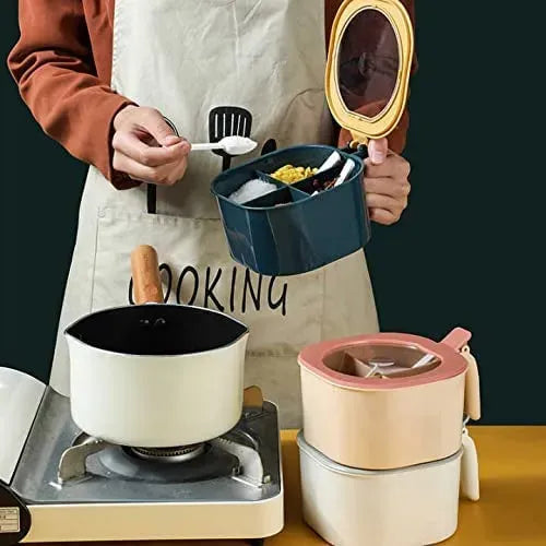 4 In 1 Partition Kitchen Seasoning Box Masala Box